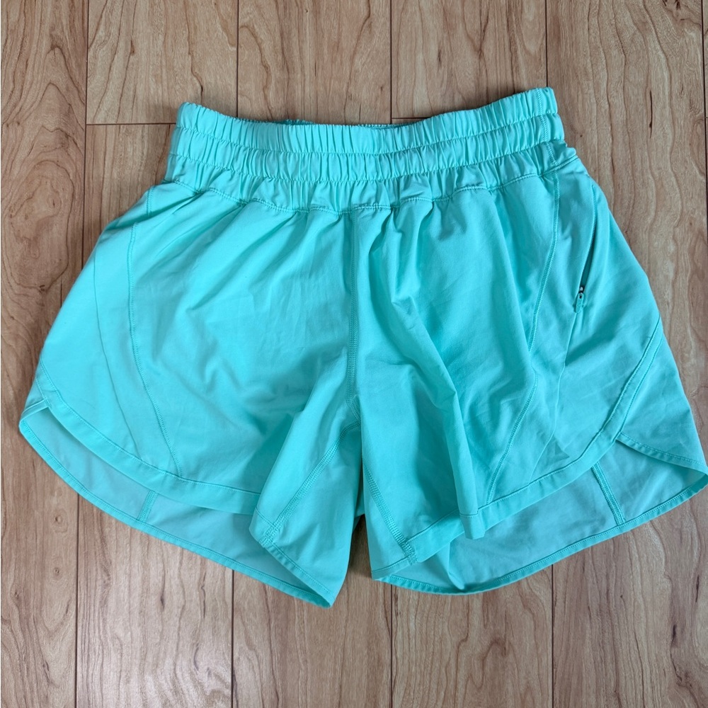 Lululemon Athletica Turquoise Athletic Shorts